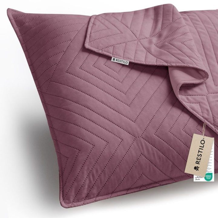 Dekoratyvinis pagalvės užvalkalas 50×70 cm bordo spalvos Restilo