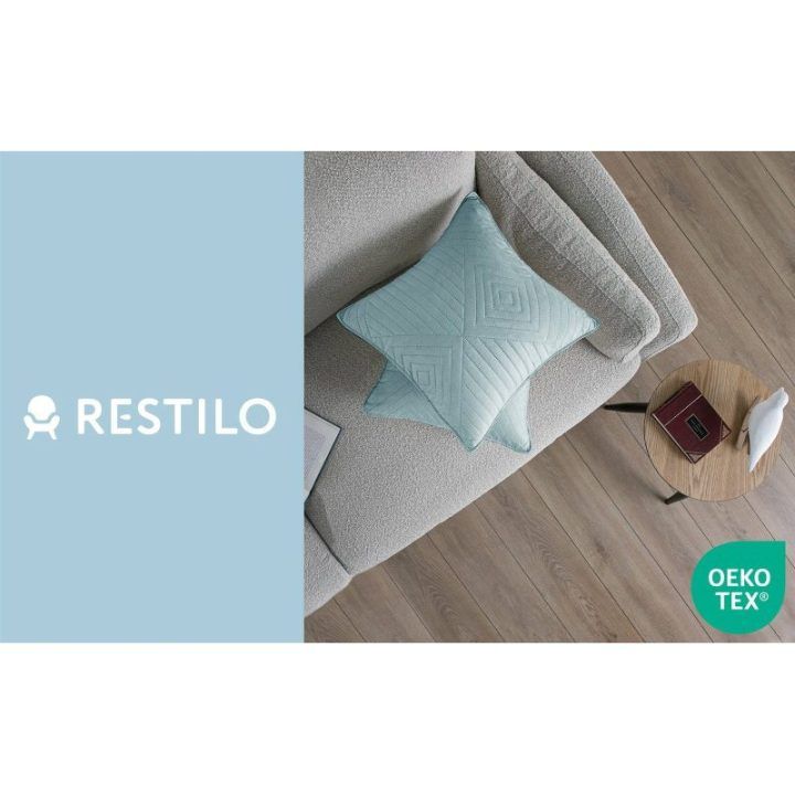 Dekoratyvinis pagalvės užvalkalas 50×70 cm šviesiai mėlynas Restilo