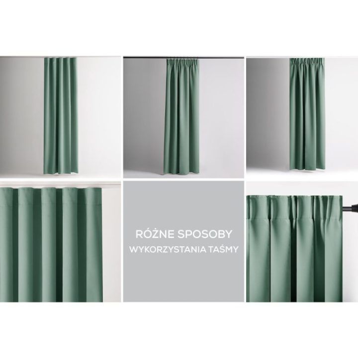 Užuolaida AH BLACKOUT PLEAT MINT 140X175 1PC