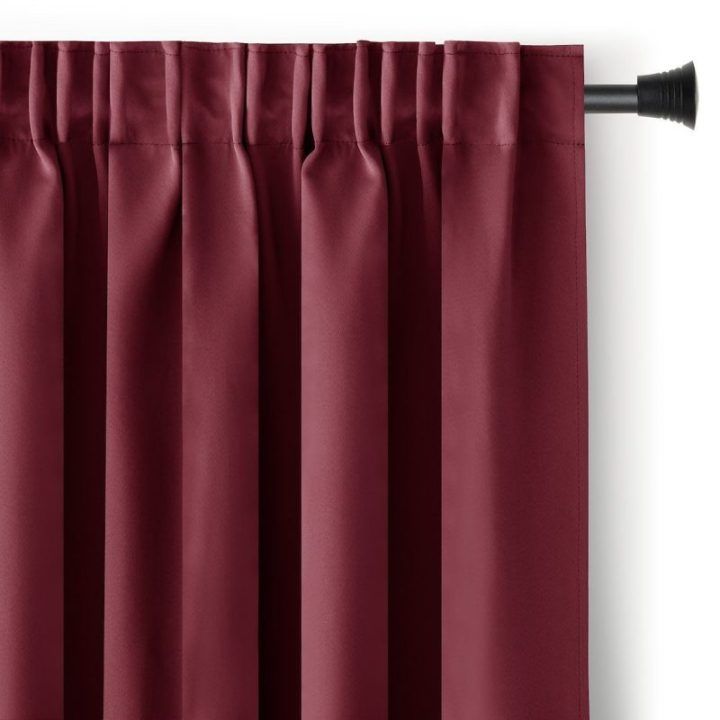 Užuolaida AH BLACKOUT PLEAT WINE 140X175 1PC