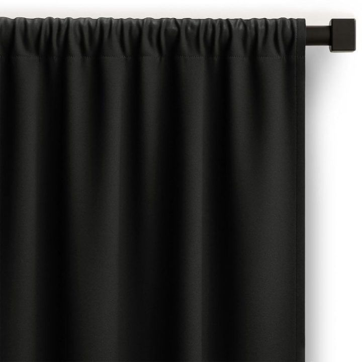 Užuolaida RES OXFORD CARLI PLEAT BLACK 140X270 1PC