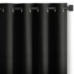 Užuolaida RES OXFORD CARLI EYELETS BLACK 140X250 1PC