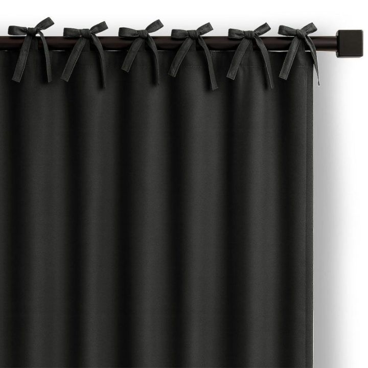 Užuolaida RES OXFORD CARLI TAB BLACK 140X250 1PC