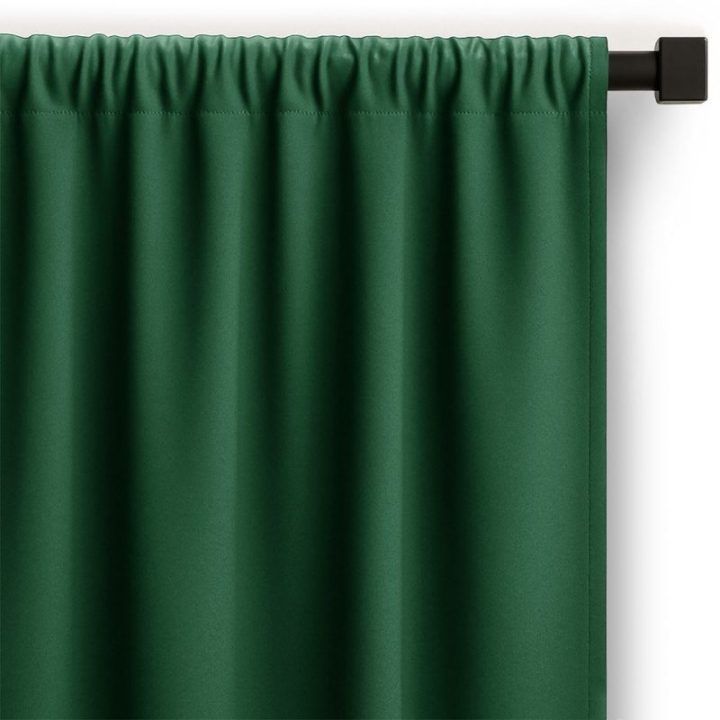 Užuolaida RES OXFORD CARLI PLEAT D.GREEN 140X270 1PC