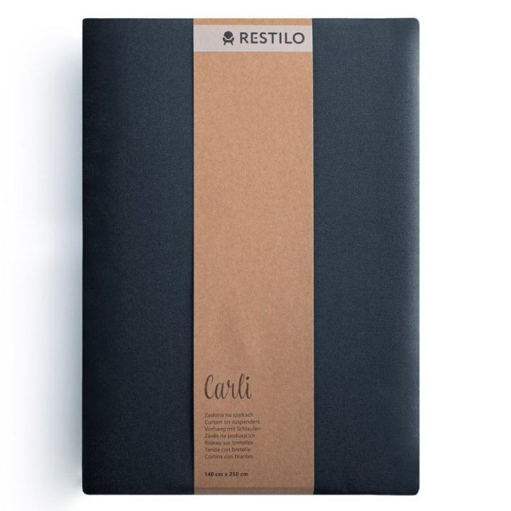Užuolaida RES OXFORD CARLI PLEAT INDIGO 200X250 1PC
