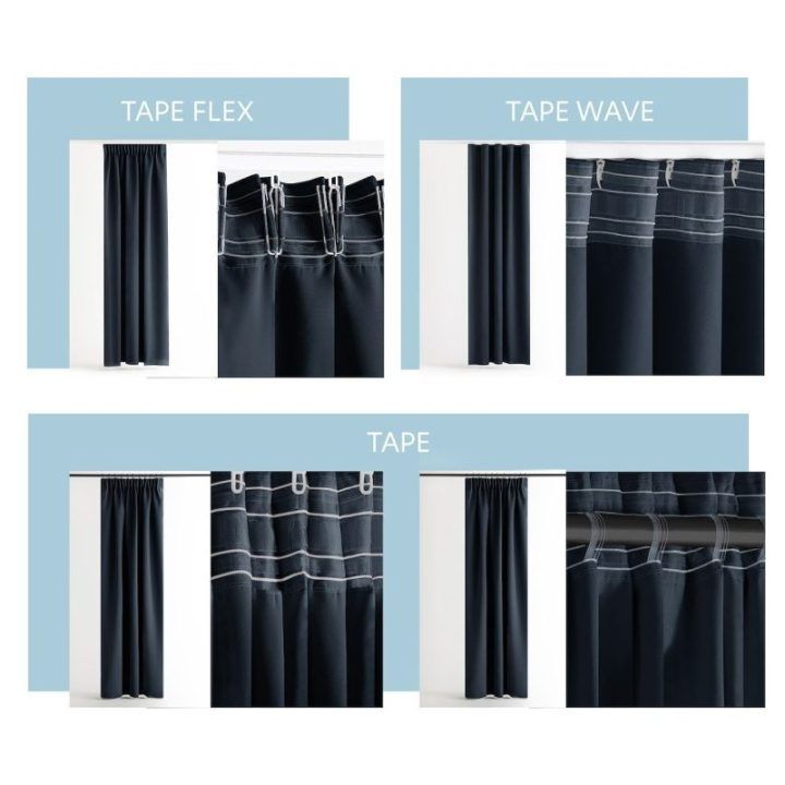 Užuolaida RES OXFORD CARLI PLEAT INDIGO 200X270 1PC