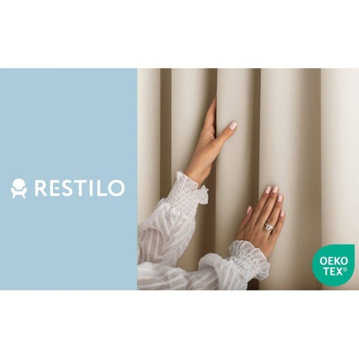 Užuolaida RES OXFORD CARLI TAB L.BEIGE 140X250 1PC