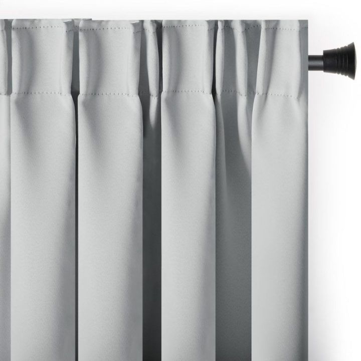 Užuolaida klostuota šviesiai pilka 140×270 CURT