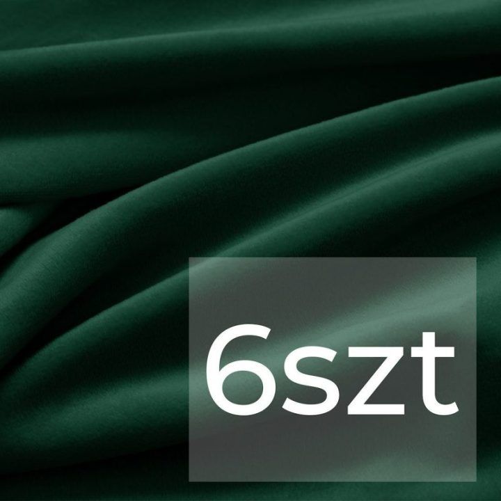 Užvalkalų komplektas 48×48 6 vnt tamsiai žalia