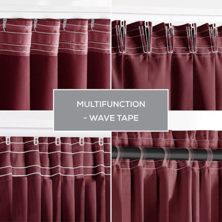 Užuolaida blackout 140×270 bordo spalvos CURT AH