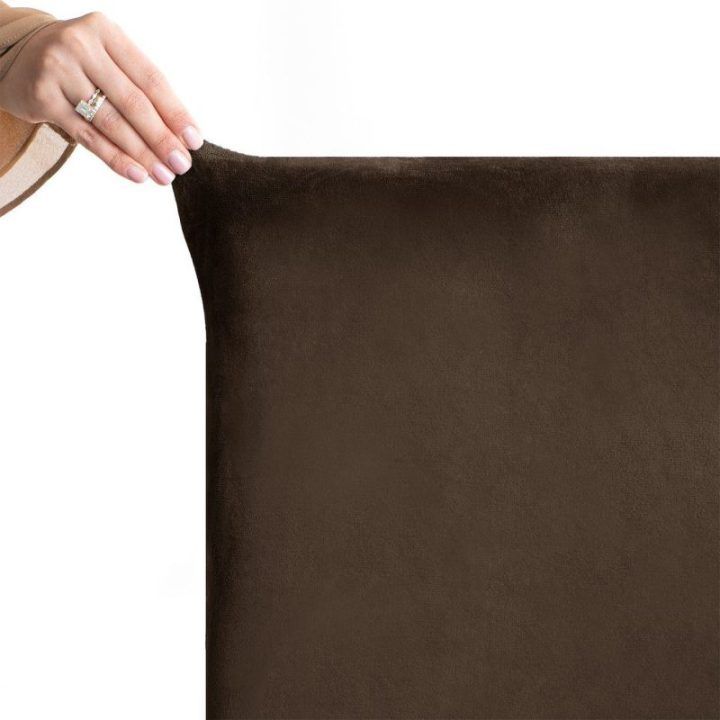 Antklodė 48×48×58+10 cm tamsiai rudos spalvos
