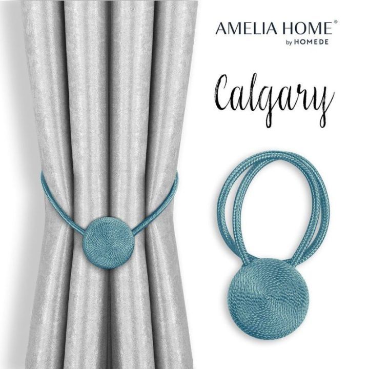 Mėlyni užuolaidų rišikliai Calgary, 2 vnt.
