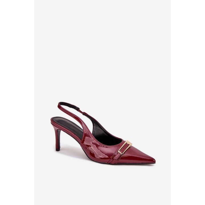 Bordo spalvos aukštakulniai bateliai Step in style