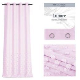 Rožinė užuolaida su kilpomis Lunare AmeliaHome 140 × 270 cm