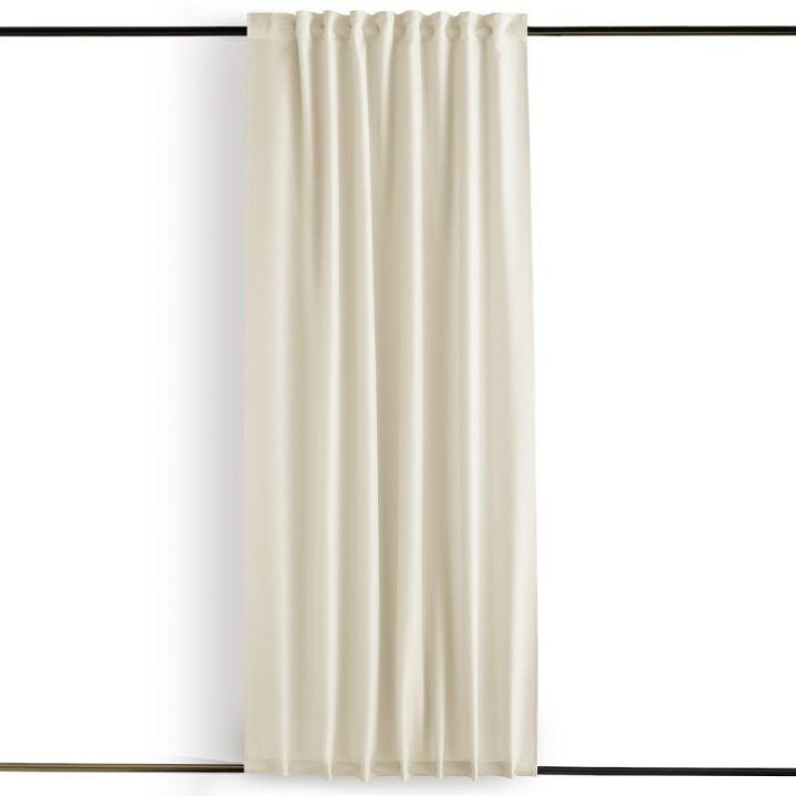 Kreminė užuolaida su kilpomis AmeliaHome Oxford Molte Pleat 155 × 220 cm