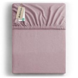 Paklodė su guma Amber AmeliaHome, old lilac, 140–160 × 200 + 30 cm