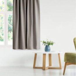 Smėlio spalvos aksominė užuolaida su kilpomis AmeliaHome 200 × 260 cm