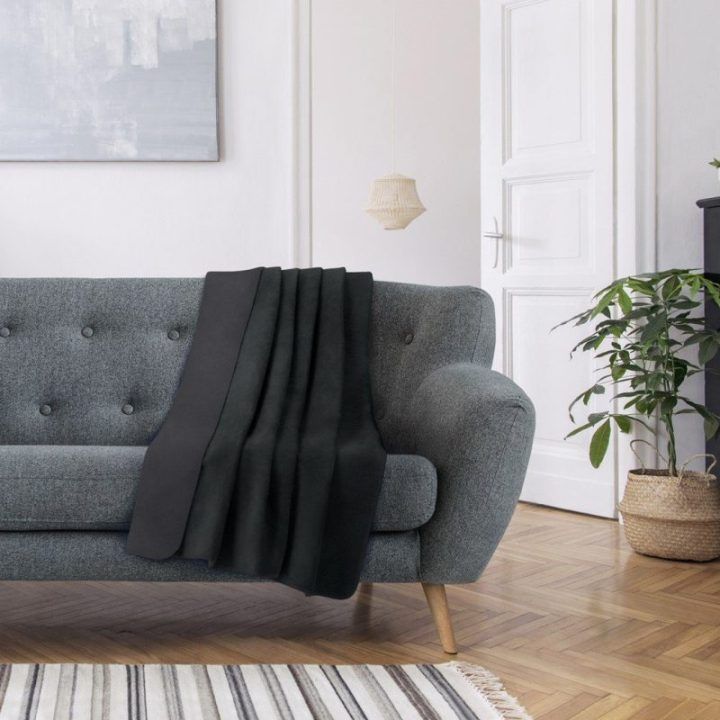 Pledas Virkkuu AmeliaHome 150 × 200 cm, juodas