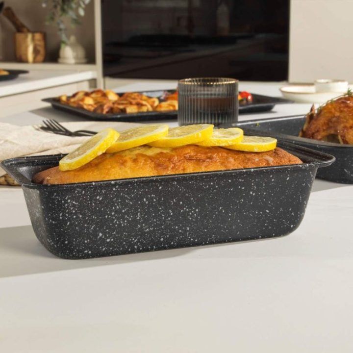 Salter Marblestone 27 cm duonos kepimo forma, sidabrinė