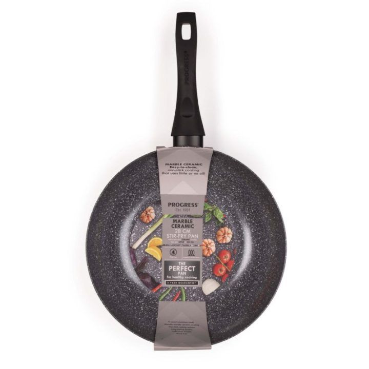 Progress BW12915EU7 Marble Ceramic 28 cm stir-fry keptuvė