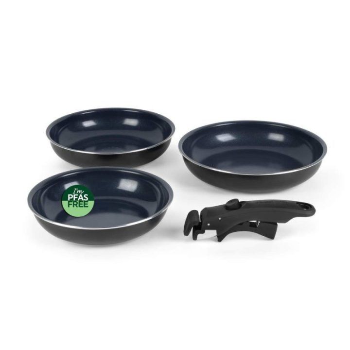 Russell Hobbs Marine Smart Clip 4 dalių keptuvių rinkinys, 20/24/26 cm
