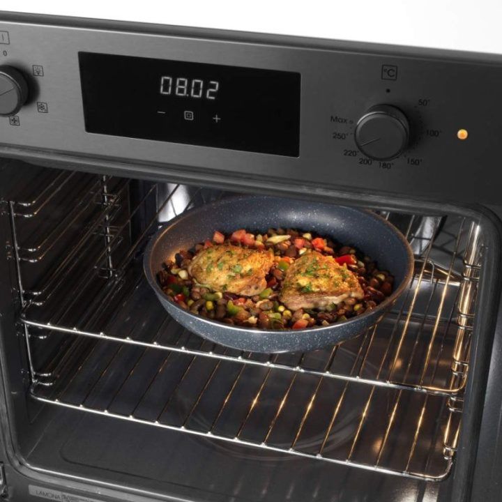 Russell Hobbs Nightfall Stone 4 dalių keptuvių rinkinys su nuimama rankena