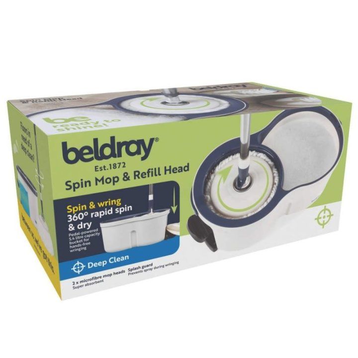 Beldray Spin Mop atsarginė mikropluošto galvutė