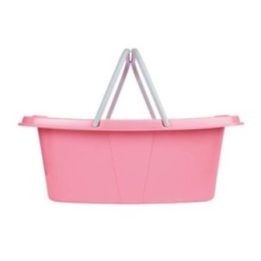Beldray dviejų skalbinių krepšių rinkinys, 2 × 26 l, baltas/rožinis