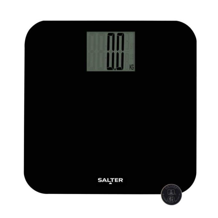 Salter 9049 BK3RCEU16 elektroninės vonios svarstyklės, juodos