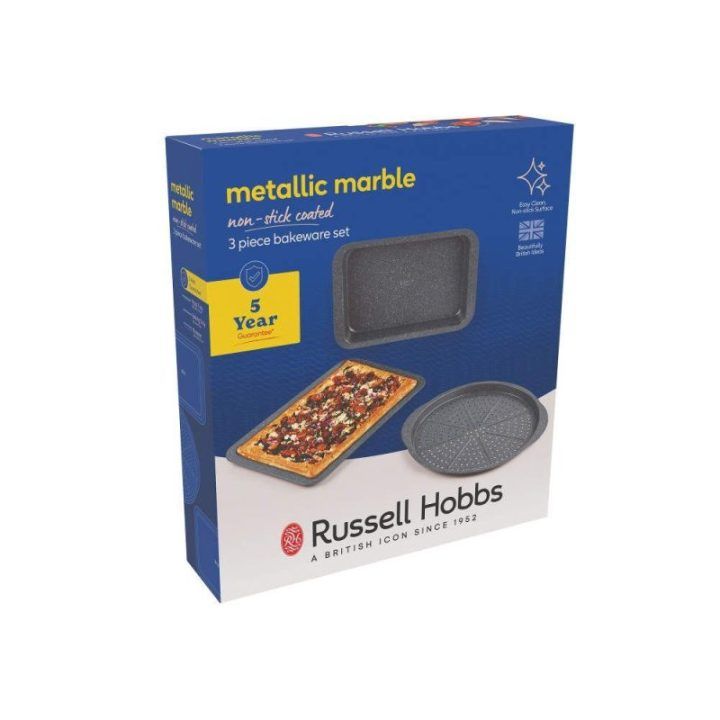 Russell Hobbs Metallic Marble 3 dalių kepimo skardų rinkinys RH03756
