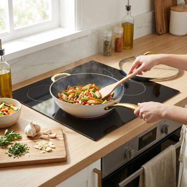 Salter Aerotech Pro 28 cm wok keptuvė su dangčiu