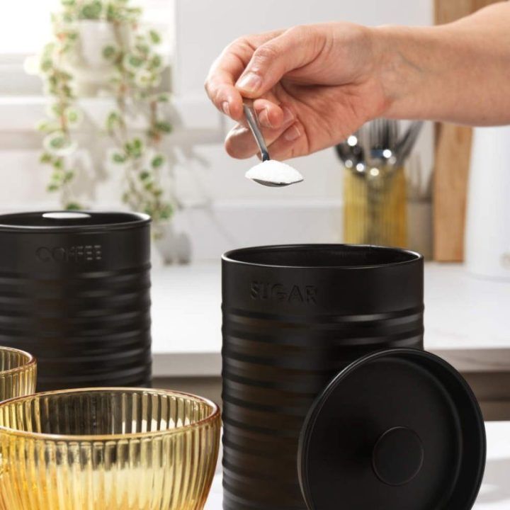 Russell Hobbs Liniera 3 dalių indų rinkinys, juodas