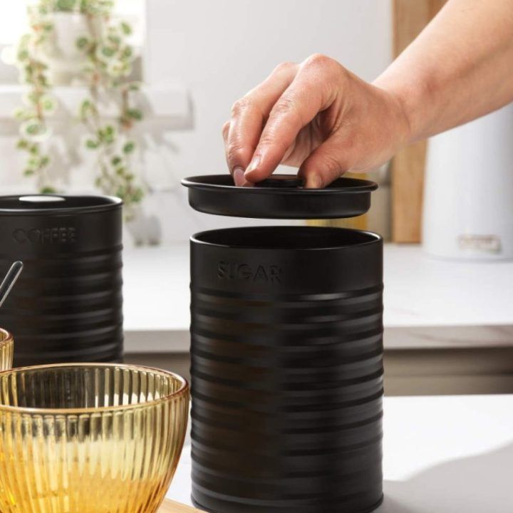 Russell Hobbs Liniera 3 dalių indų rinkinys, juodas