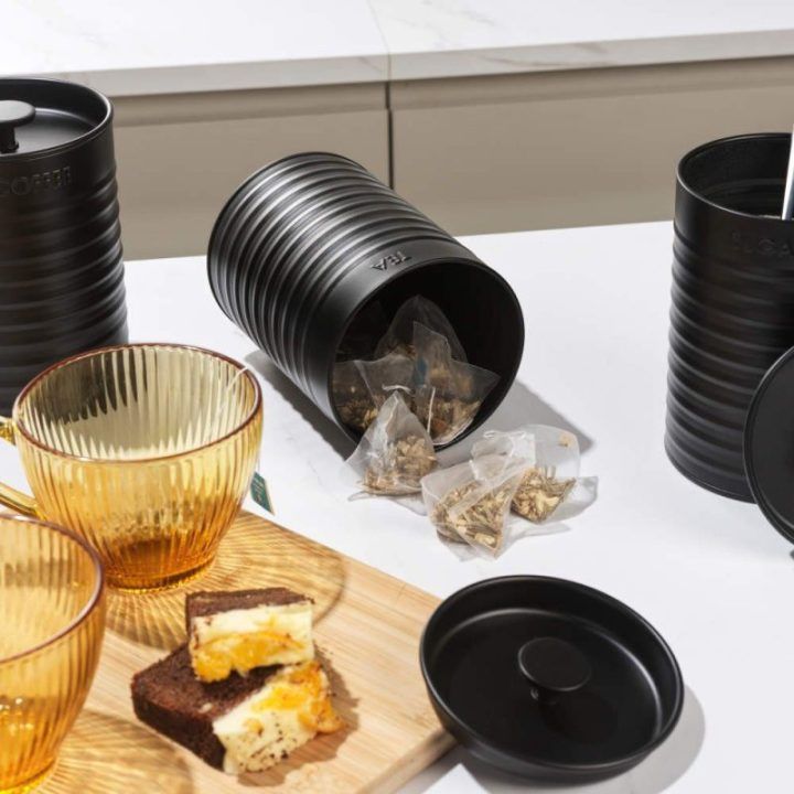 Russell Hobbs Liniera 3 dalių indų rinkinys, juodas