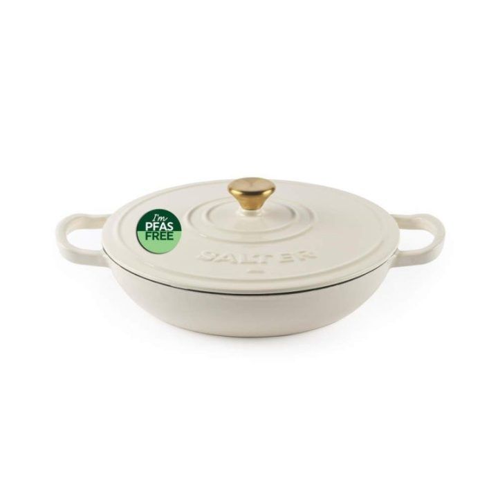 Salter Chester žemas ketaus troškintuvas 2,8 l, 30 cm, kreminis