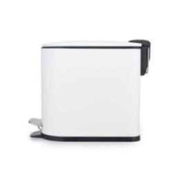 Beldray Slimline D formos pedalinė šiukšliadėžė, 5 l, balta