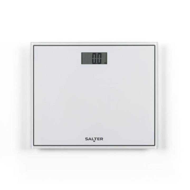 Salter 9207 WHCFEU12 kompakčios elektroninės vonios svarstyklės, baltos