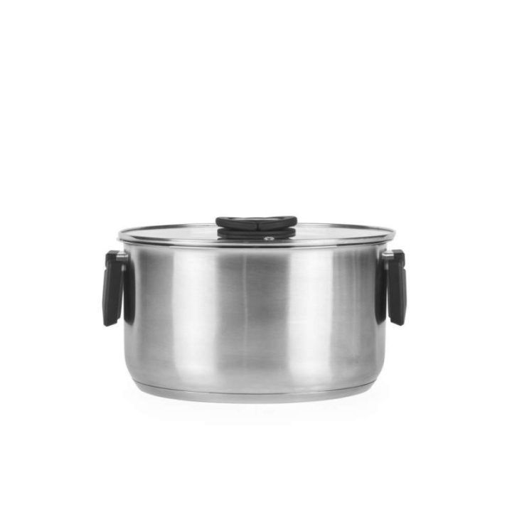 Salter Stack-In nerūdijančio plieno puodų rinkinys, 3 vnt. (16/20/24 cm)