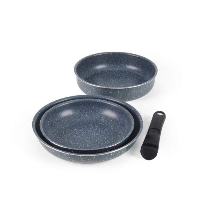 Russell Hobbs Nightfall Stone 4 dalių Smart Clip keptuvių rinkinys
