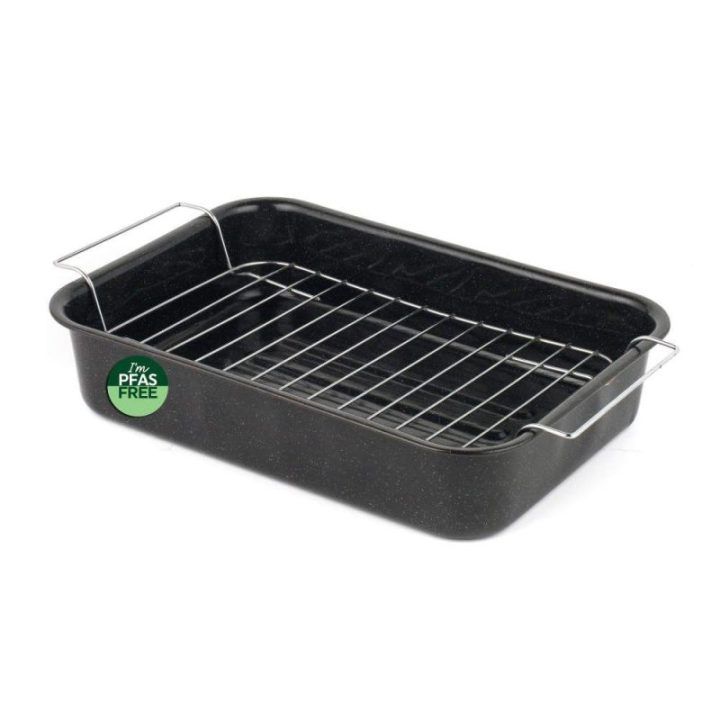 Salter BW128142EU7 34 cm emaliuota kepsninė su grotelėmis