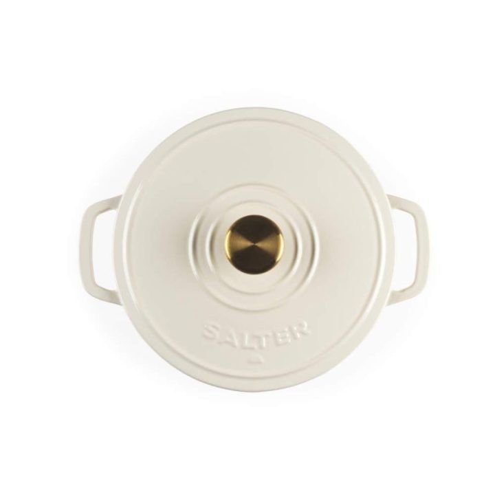 Salter Chester 3,4 l ketaus troškintuvas, 24 cm, kreminis