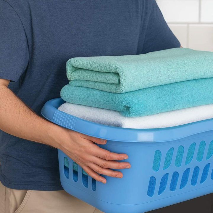 Beldray Hip Hugger skalbinių krepšys 30 l, mėlynas