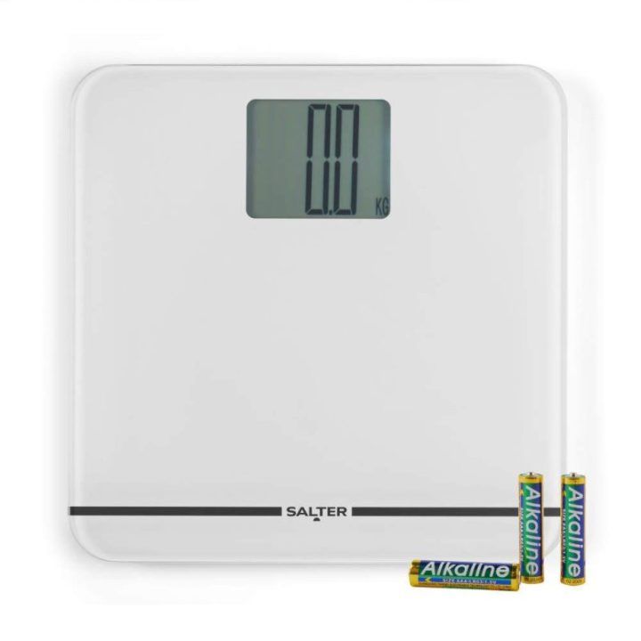 Salter 9075 WFEU12 elektroninės vonios svarstyklės, baltos