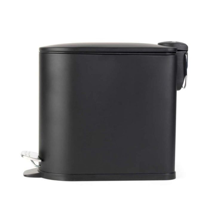 Beldray Slimline D formos pedalinė šiukšliadėžė, 5 l, juoda