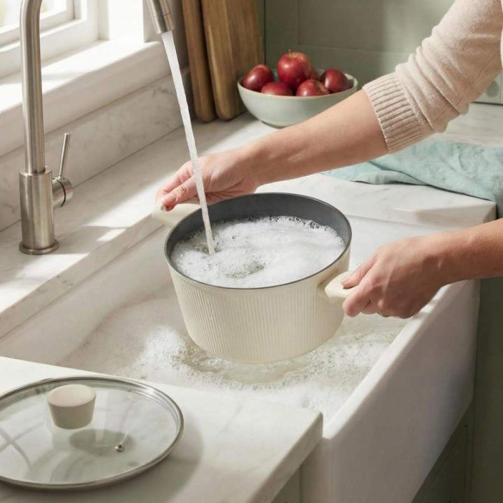 Russell Hobbs Côte 24 cm puodas, kreminis