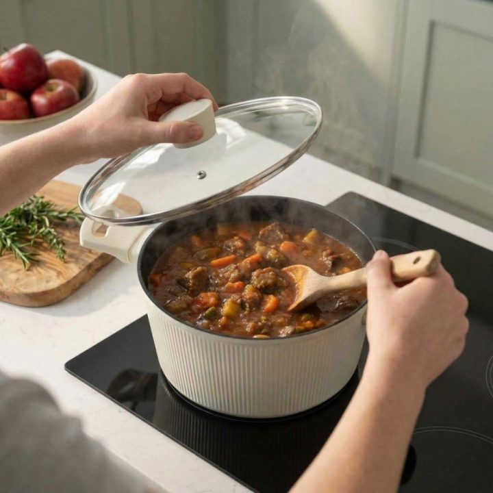Russell Hobbs Côte 24 cm puodas, kreminis