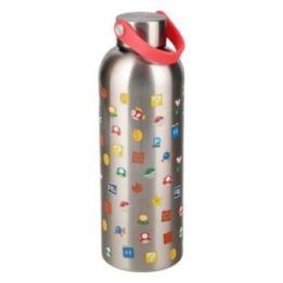 Paladone Super Mario metalinis vandens butelis su nešiojimo kilpele, 500 ml