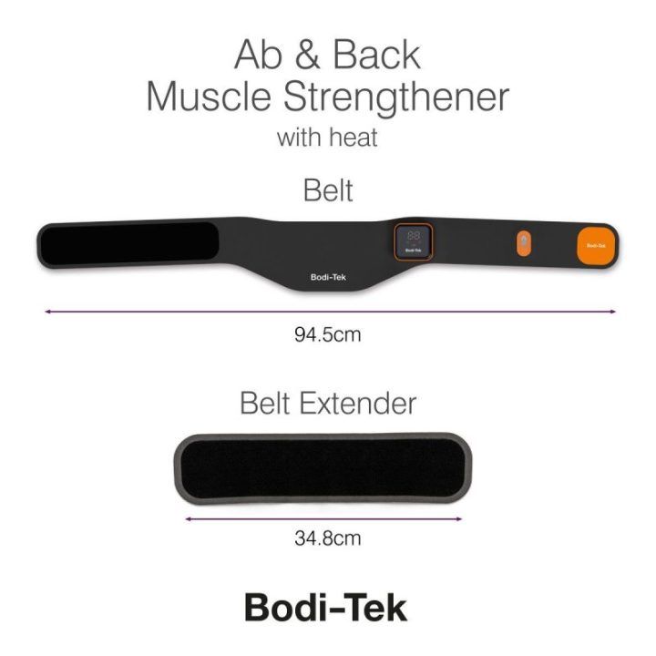 Bodi-Tek BT-ABSH-TOP-EU/1.2 pilvo ir nugaros raumenų treniruoklis su šildymu, juodas/oranžinis