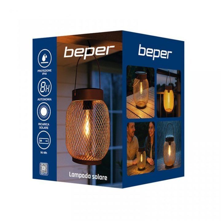 Beper P207ILO302 saulės energija įkraunama lauko LED lempa