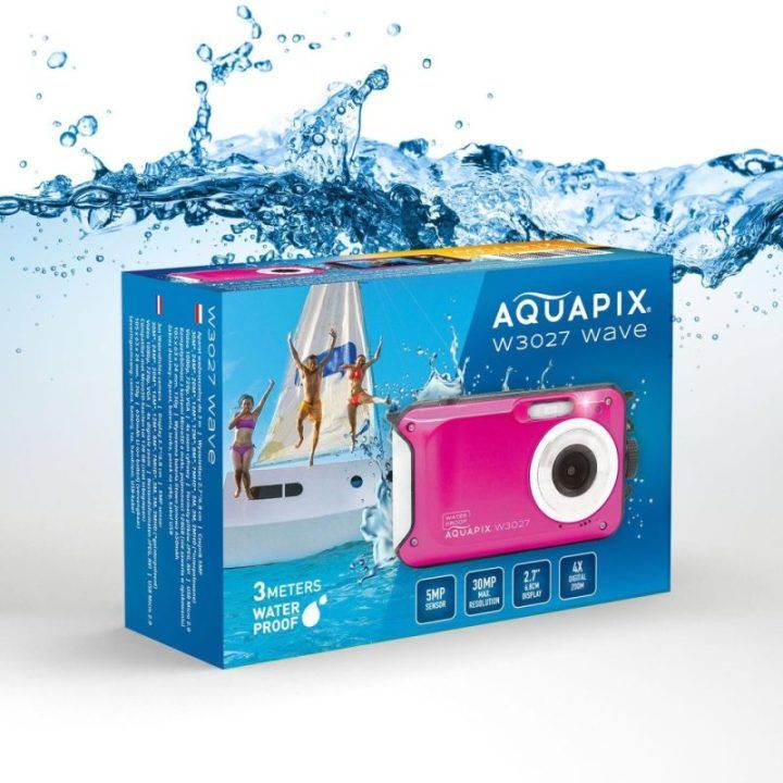 Easypix Aquapix W3027 Wave povandeninė kamera, rožinė
